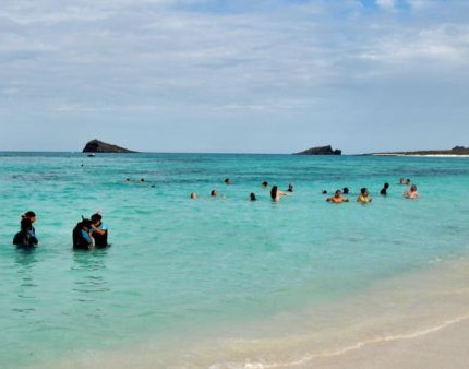 A day beach in Galapagos