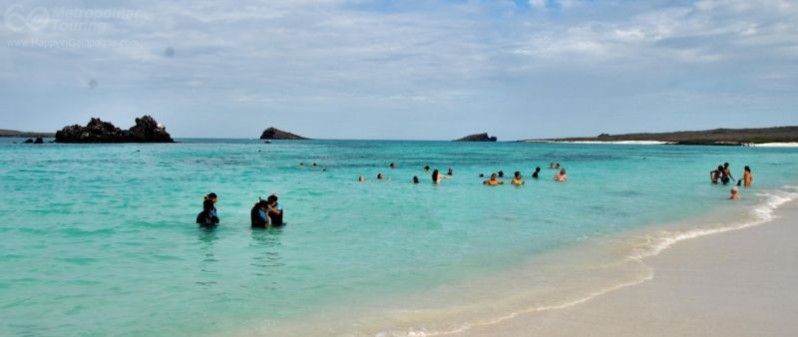 A day beach in Galapagos