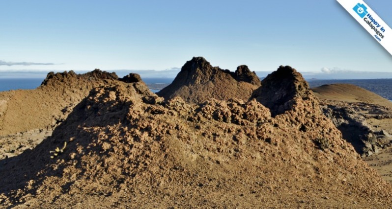 A volcanic formation in Bartolome Island