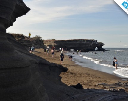 A beach day in Puerto Egas, Santiago Island