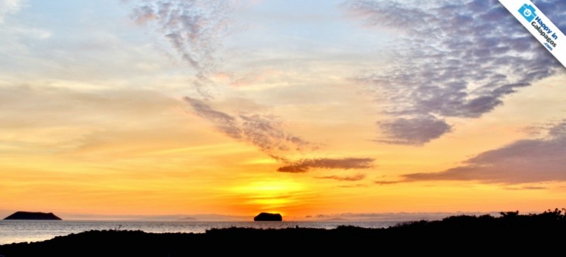 An amazing sunset in Galapagos