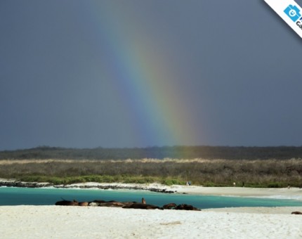 Galapagos Photo At the end of a bright rainbow